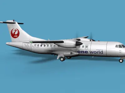 ATR  ATR-42-500 Hokkaido Air System HAC 3D model
