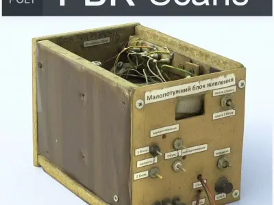 Power Supply Low Poly Low-poly 3D model