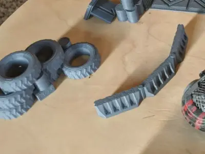 Gaslands Scatter Terrain Pack 3D print model