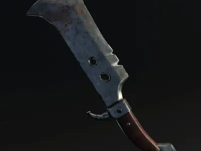 Stylized Sword Low-poly 3D model buy