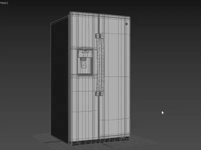 GE Side by Side Refrigerator GSS25IYNFS 3D model