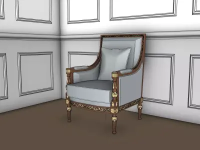 Classic Armchair 3D model
