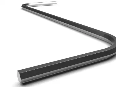 S Shaped Allen Wrench 3D model