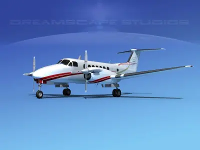 Beechcraft 350 Super King Air V11 3D model