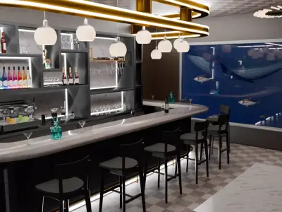 Aquarium Bar 3D model