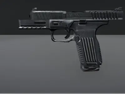 A Simple Pistol Free 3D model