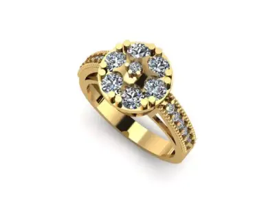 Bridal ring ready to print 3D print model