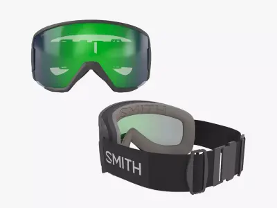 Smith ChromaPop Everyday Green Ski Goggle 3D model