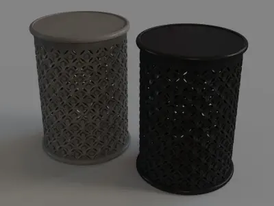 Pacey Archive Side Table Antique 3D model