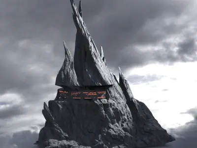 Witch Hill Cliff Top  3D model