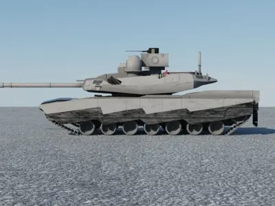 M1E3 AbramsX 3D model