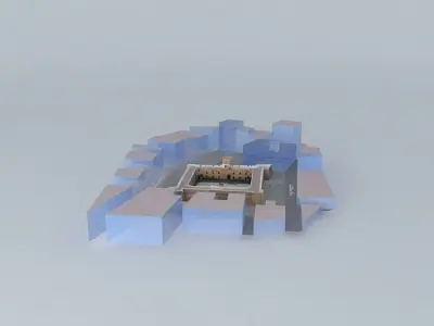 Castle-fortress of Santa Pola. Urban Environment Free 3D model