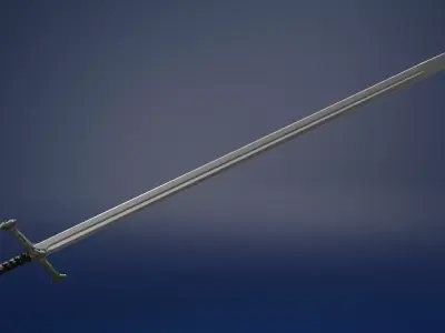 Sword medieval 3D model purchase