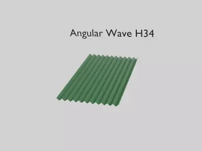 Facade Panels Ribbed Kit 3D model