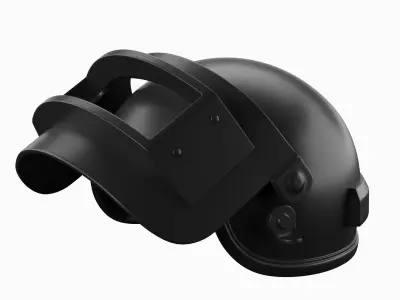 PUBG Level 3 Helmet 3D print ready-2 part 3D print model