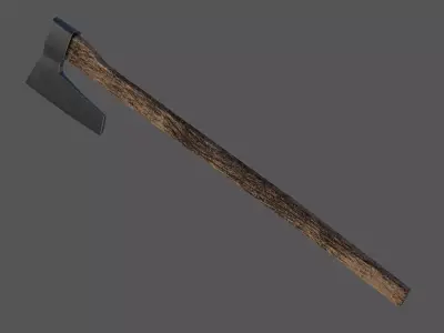 Axe 02 Low-poly 3D model