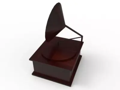 Radio Gramofon Wood Vintages 3D print model