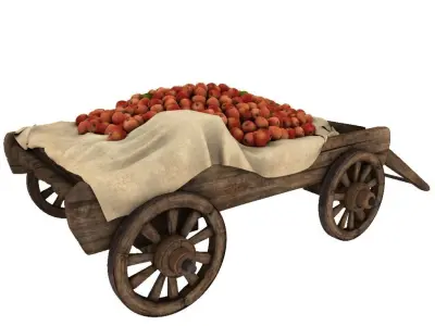 Fruit Cart 3D model