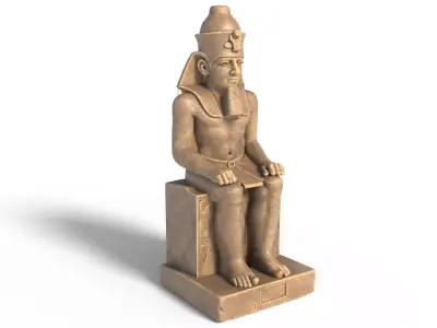 statue of Ramses 2 Low-poly 3D model