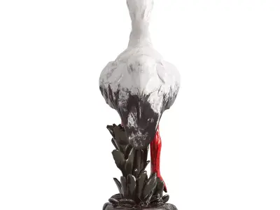 Stork Figurine 3D model