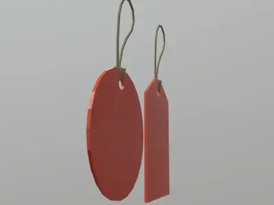 Price Tags Low-poly 3D model