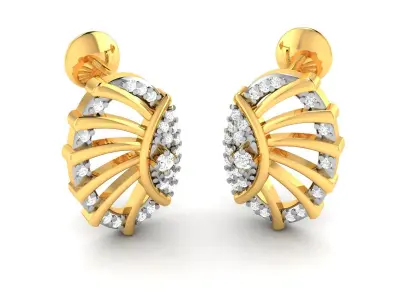 Women Diamond Earring 3D print model
