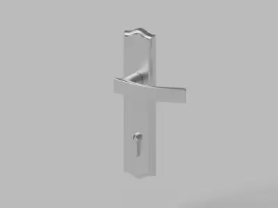 Door Handle with Lock 3D model
