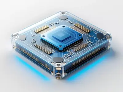 Futuristic AI Processor Core Module 3D model