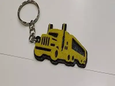 Truck keychain 3D print model