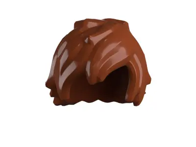 Custom3Dprint Minifigure Accessory - Minifigure Hair S2 - 058 3D print model