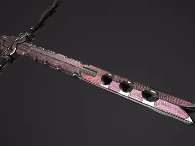 Fantazy Sword Melee Weapon Low-poly 3D model buy