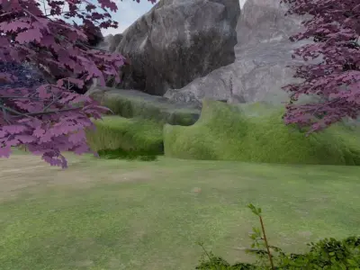 Abandoned Village In Bloom 3D model