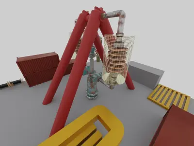 drilling rig     unit  Free 3D model