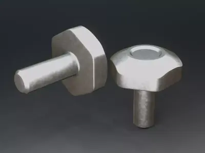 Mechanical Bolt  Free low-poly 3D model