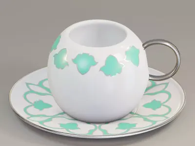 Turkish coffee cup 3D model