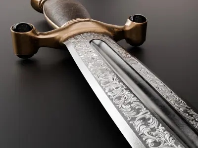 Medieval Dagger 3D model purchase