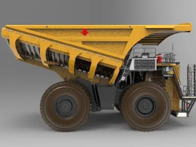 heavy mining truck 3D model from CGTrader