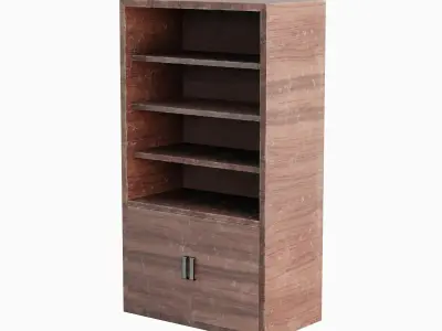 Old Shelf 03 Low-poly 3D model