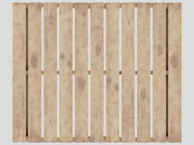 Wood Shipping Pallet 3D model