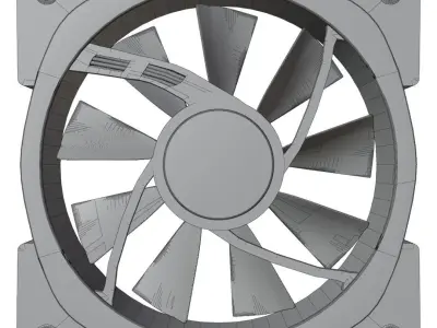 NZXT RGB FAN 3D model Free 3D model