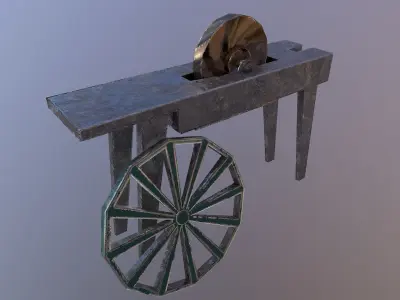 Knife Sharpener Free low-poly 3D model