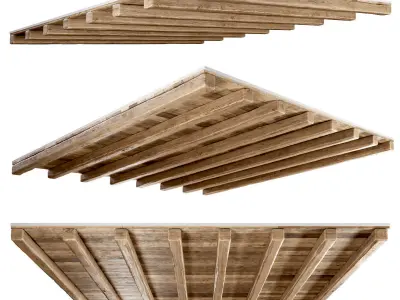 Wooden ceiling  3D model