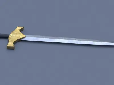 Medieval Sword 2 Low-poly 3D model
