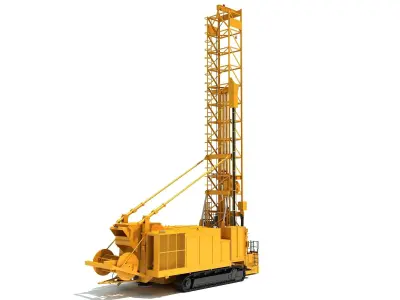 Rotary Drilling Rig 3D model get
