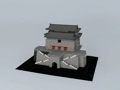 Beijing Zhengyang watchtower Free 3D model