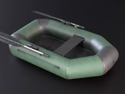 Inflatable Boat Low-poly 3D model by StudioStone