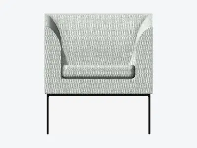 Furniture - Armchair - Contemporary - Line - Type 1 Low-poly 3D model