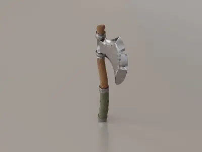 Stylized Axe 01 Low-poly 3D model