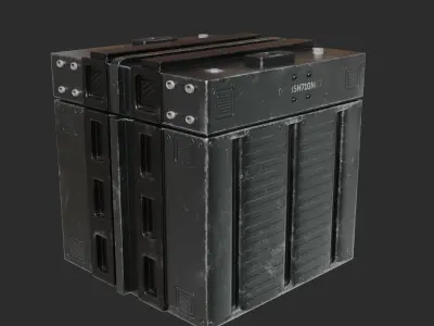 SciFi Military Box 3D model
