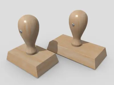 Rubber Stamp 2 3D model